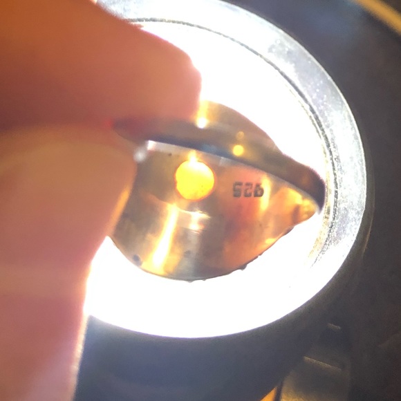 GENUINE OPAL SILVER RING - Picture 6 of 7